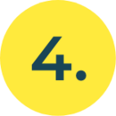 gelber Kreis mit einer 4