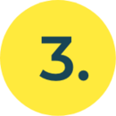 gelber Kreis mit einer 3